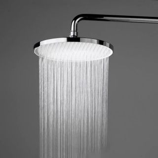 Душевая стойка Kerama Marazzi Fonte FO.201.KM.BLK.M на три потока с фиксированным изливом и механическим смесителем чёрный матовый